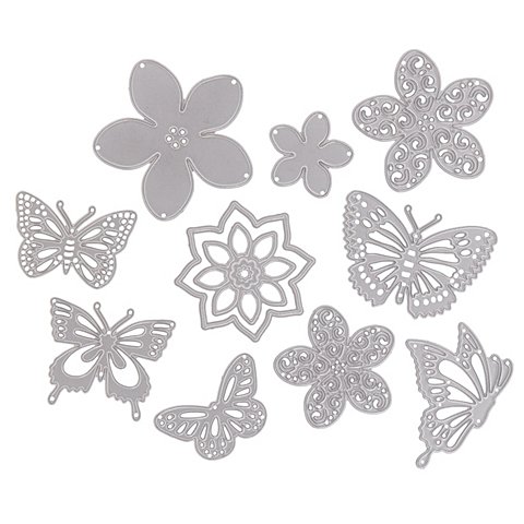 buttinette Stanzschablonen-Set "Frühling", 3–6 cm, 10-teilig buttinette Stanzschablonen-Set "Frühling", 3–6 cm, 10-teilig von buttinette