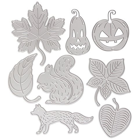 buttinette Stanzschablonen-Set "Herbst", 3–6 cm, 8-teilig buttinette Stanzschablonen-Set "Herbst", 3–6 cm, 8-teilig von buttinette