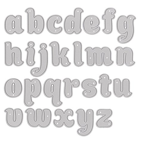 buttinette Stanzschablonen-Set "Kleinbuchstaben", 3 cm, 26-teilig buttinette Stanzschablonen-Set "Kleinbuchstaben", 3 cm, 26-teilig von buttinette