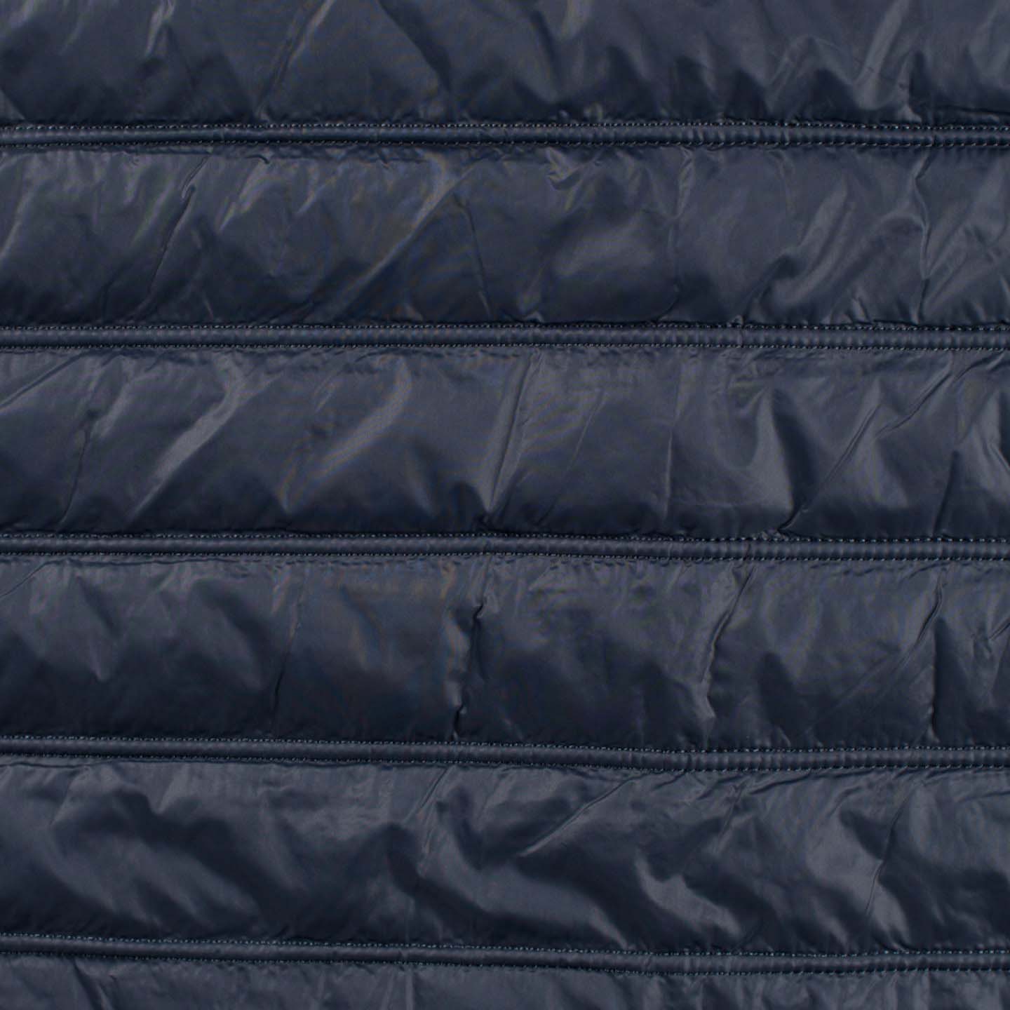 Stepper - Steppstoff, Mantelstoff, Jeans Blau unifarben quer gesteppt - 200 cm