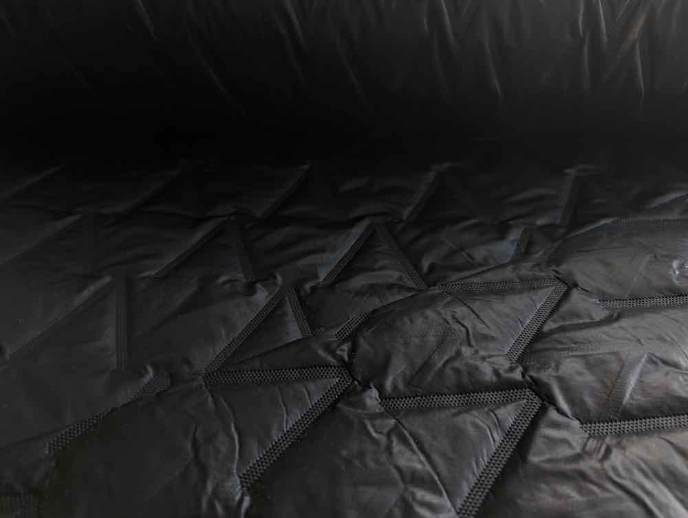 Stepper - Steppstoff, Mantelstoff, unifarben, Schwarz - 100 cm Stepper - Steppstoff, Mantelstoff, unifarben, Schwarz - 100 cm