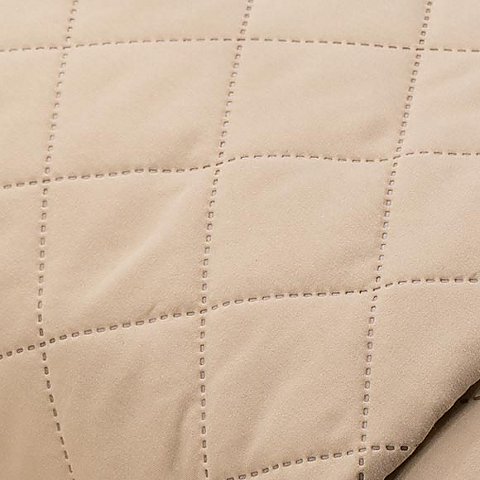 Steppstoff "Peach Skin", creme Steppstoff "Peach Skin", creme