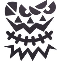 Sticker "Halloween Gesichter" von Schwarz