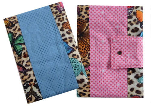 Stoffpaket Wickeltasche Lulu - Schmetterlinge Blau / Rosa - One Size Stoffpaket Wickeltasche Lulu - Schmetterlinge Blau / Rosa - One Size