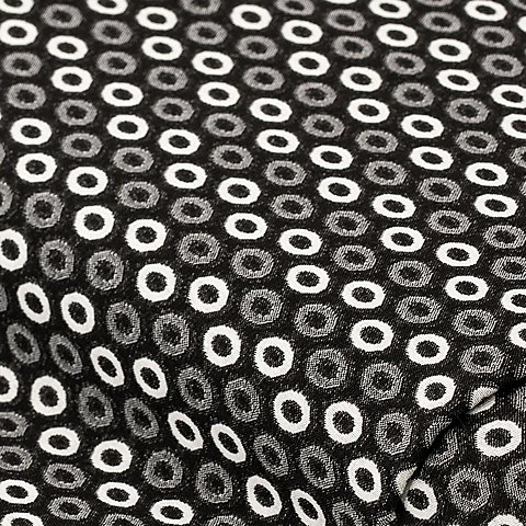 Stretch-Jacquard "Ovale", schwarz Stretch-Jacquard "Ovale", schwarz