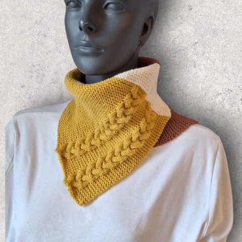 Strickanleitung Halssocke, Halstuch, Schalkragen #351