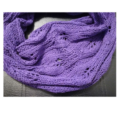 Strickanleitung Strickschal Blättermuster