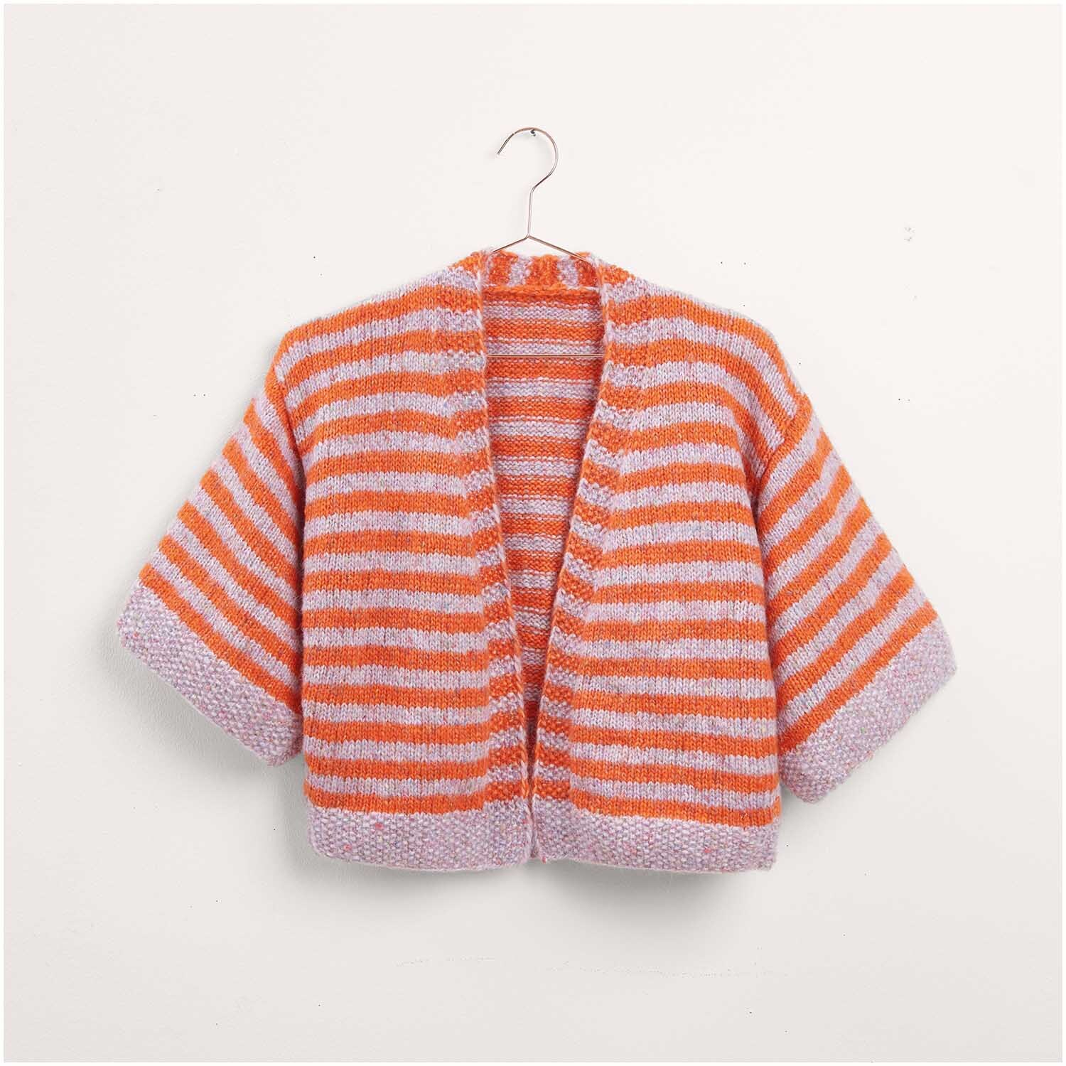 Strickset Jacke Modell 08 aus Made by Me Nr. 17 Gestreift Strickset Jacke Modell 08 aus Made by Me Nr. 17 Gestreift