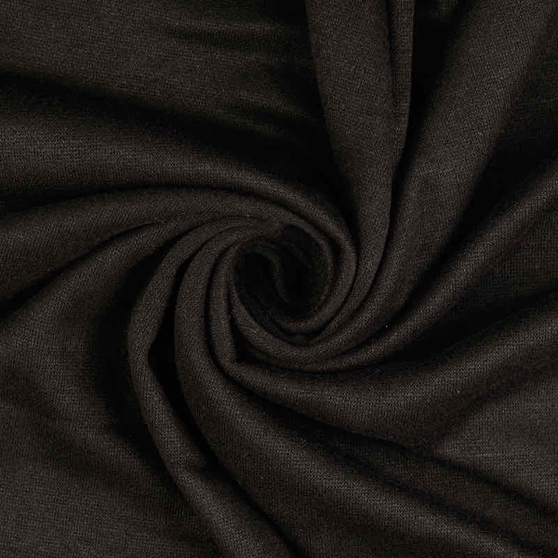 Strickstoff leicht fallend, Schwarz - Viskosestrick - 250 cm Strickstoff leicht fallend, Schwarz - Viskosestrick - 250 cm