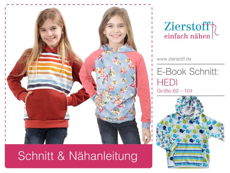Sweatshirt  "Hedi" mit Pattarina Zuschnitt – Gr. 62 - 104