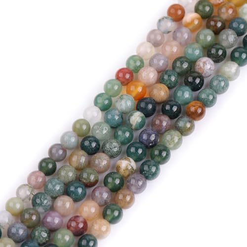 Sweet & Happy Girl's store 3mm runde Edelstein Indien Achat Rocailles Strand 15 Zoll Schmuckherstellung Perlen von GEM-INSIDE CREATE YOUR OWN FASHION