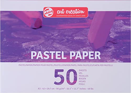 Talens Art Creation Pastellpapier 90 g/m² ft A3 Block mit 50 Blatt 3 Stück
