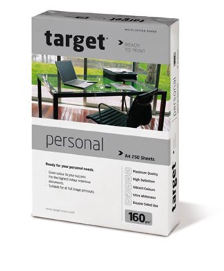 Target Personal Kopierpapier 160g/m² DIN-A4 1.250 Blatt Druckerpapier weiß