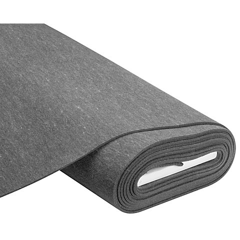 Textilfilz, Stärke 4 mm, grau-melange