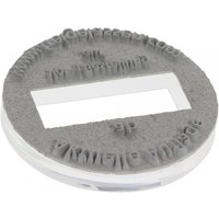 Textplatte für Colop Classic Line R 2045 Dater (Ø 45 mm - 6 Zeilen)