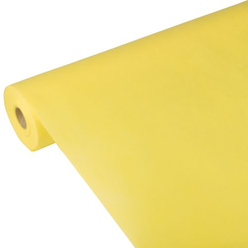 Tischdecke, stoffähnlich, Vlies, "soft selection", 25 m x 1,18 m, gelb, 1 Rolle Tischdecke, stoffähnlich, Vlies, "soft selection", 25 m x 1,18 m, gelb, 1 Rolle