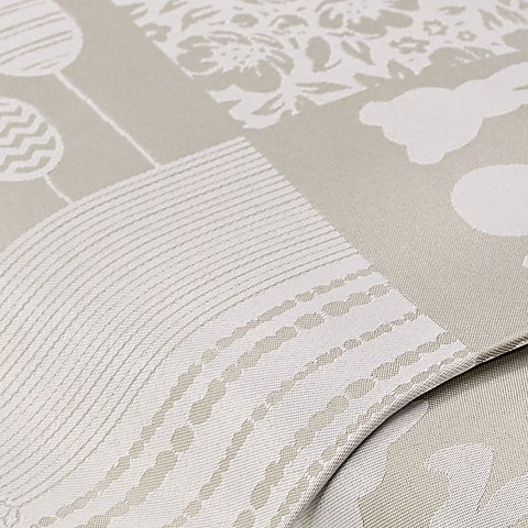 Tischwäsche-Jacquard "Oster-Patch", leinen-color Tischwäsche-Jacquard "Oster-Patch", leinen-color