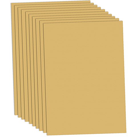Tonzeichenpapier, gold, 50 x 70 cm, 10 Blatt