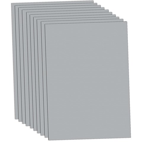 Tonzeichenpapier, silber, 50 x 70 cm, 10 Blatt