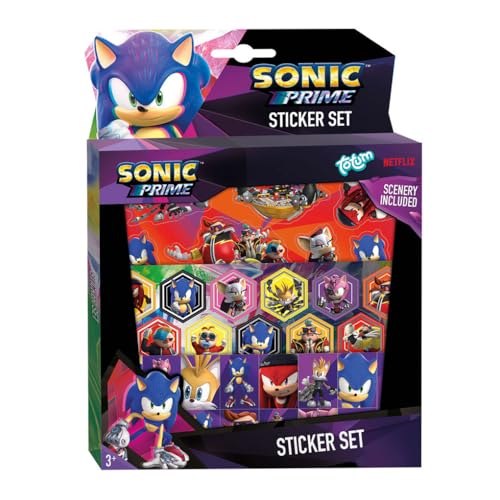 Totum Sonic Hedgehog Stickerset Totum Sonic Hedgehog Stickerset