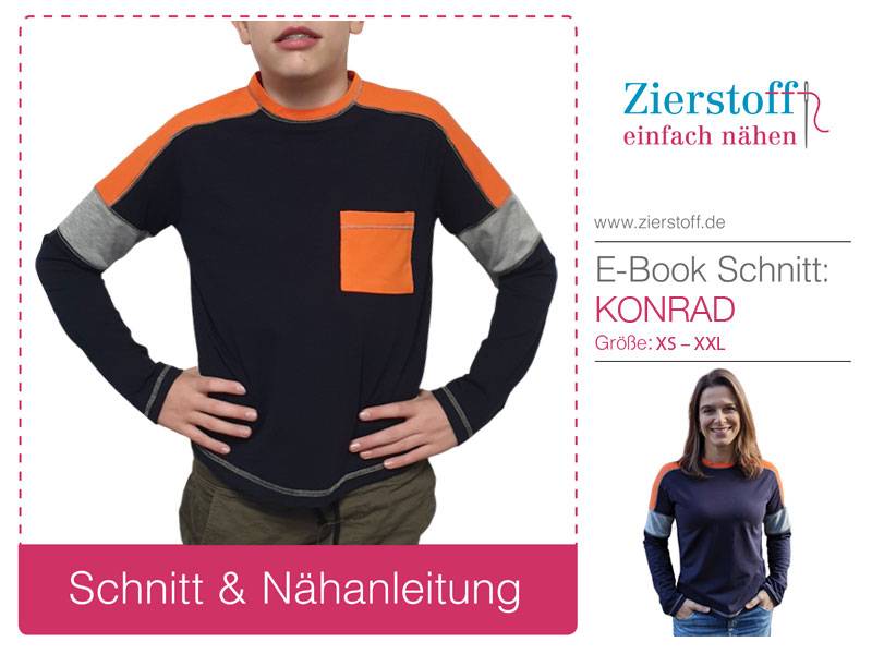 Unisex Shirt "Konrad", Gr. XS – XXL