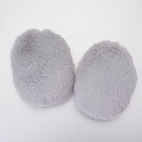 VBS Kunstfell-Kugel "Oval Groß" - Grau von VBS