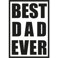 Vatertag Holzstempel - BEST DAD EVER (60x30mm)