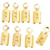 Verbindungskappe, 8x3mm, 8 Stück - vergoldet von Gold