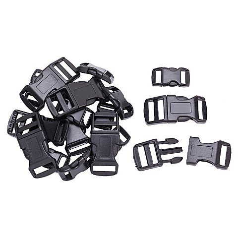 Verschlüsse-Set Klickschnallen schwarz, 18 Stück Verschlüsse-Set Klickschnallen schwarz, 18 Stück