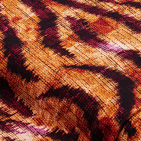 Viskose-Blusenstoff / Javanaise "Grafisch", orange-color Viskose-Blusenstoff / Javanaise "Grafisch", orange-color
