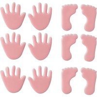Wachsmotiv "Hände und Füße" - Rosa von Pink