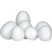 Watte-Eier, Höhe ca.38 mm, 10 Stück von Weiß