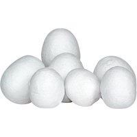 Watte-Eier, Höhe ca.38 mm, 10 Stück Watte-Eier, Höhe ca.38 mm, 10 Stück von Weiß