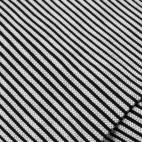 Webstoff "Streifen", schwarz/weiß
