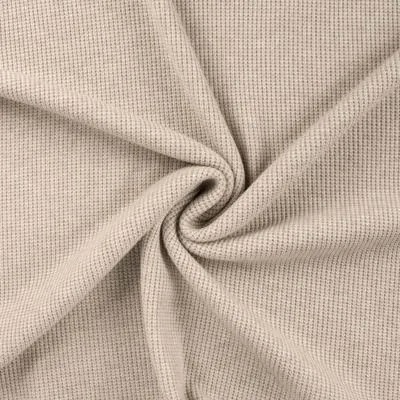 Weicher Strickstoff mit Waffeloptik, unifarben, Stein - 100 cm Weicher Strickstoff mit Waffeloptik, unifarben, Stein - 100 cm