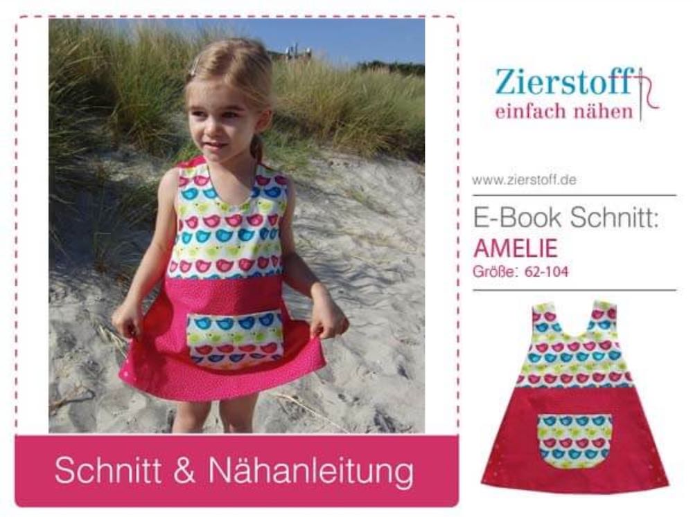 Wendekleid "AMELIE" - Schnitt & E-Book, Gr 110-152 Wendekleid "AMELIE" - Schnitt & E-Book, Gr 110-152