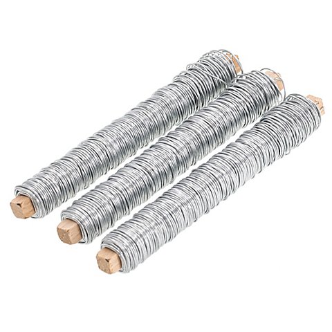 Wickeldraht, verzinkt, 3 Spulen à 33 m