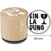 Woodies Stempel - Christliche Feier - Einladung W14005