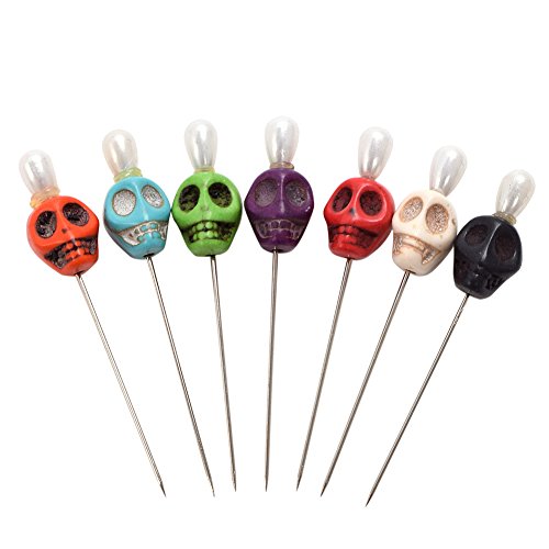 BLESSUME 7 Kerze Voodoo Puppe Ritual Nadeln Schädel Oben (Multicolor) BLESSUME 7 Kerze Voodoo Puppe Ritual Nadeln Schädel Oben (Multicolor) von BLESSUME