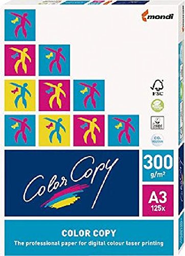 mondi Color Copy Kopierpapier/023803019052 A3 weiß geriest 300g Inhalt 125 Blatt