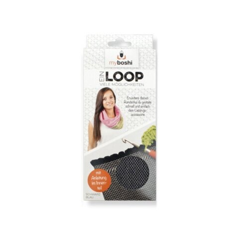 myboshi Loop in 4 Farben- ohne Wolle & Zubehör Schwarzblau myboshi Loop in 4 Farben- ohne Wolle & Zubehör Schwarzblau