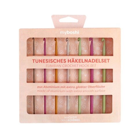 myboshi Tunesisches Häkelnadel-Set, Gr. 3,0 - 6,0 mm myboshi Tunesisches Häkelnadel-Set, Gr. 3,0 - 6,0 mm