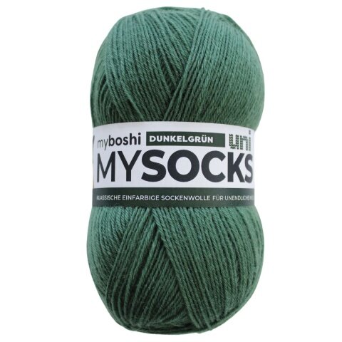 mysocks Uni Sockenwolle Dunkelgrün mysocks Uni Sockenwolle Dunkelgrün