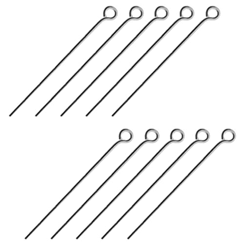 DIY925 10 Stück Kettelstifte 925 Sterling Silber mit Öse 70mm x 0.6mm Nietstifte zum basteln Juweliers- Qualität DIY925 10 Stück Kettelstifte 925 Sterling Silber mit Öse 70mm x 0.6mm Nietstifte zum basteln Juweliers- Qualität von DIY925
