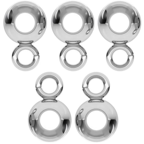 My-Bead 5 Stück Zwischenperlen Carrier mit Ø 3mm Ösen 925 Sterling Silber Verbinder für Halsketten Lederketten DIY My-Bead 5 Stück Zwischenperlen Carrier mit Ø 3mm Ösen 925 Sterling Silber Verbinder für Halsketten Lederketten DIY von DIY925