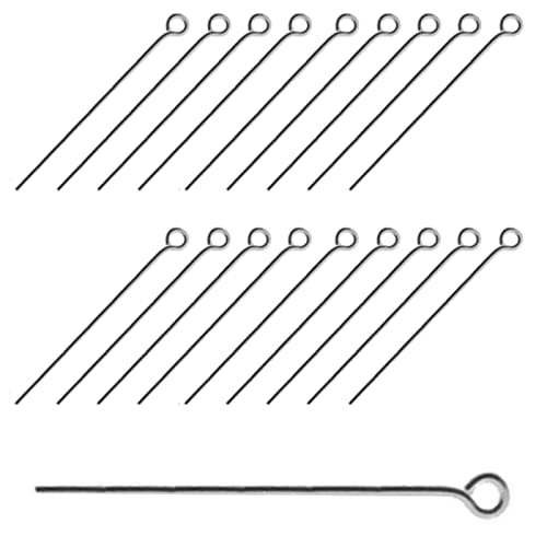 DIY925 50 Stück Kettelstifte 925 Sterling Silber mit Öse 20mm x 0.6mm Nietstifte zum basteln Juweliers- Qualität DIY925 50 Stück Kettelstifte 925 Sterling Silber mit Öse 20mm x 0.6mm Nietstifte zum basteln Juweliers- Qualität von DIY925