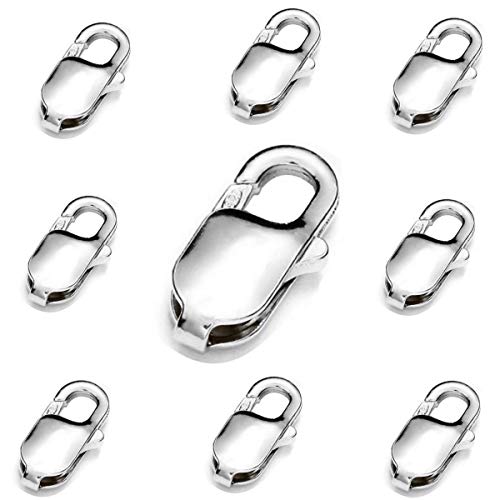 My-Bead 10 Stück 925 Silber Karabiner Verschlüsse 8mm Ersatz Karabiner Ketten Armbänder Juweliers- Qualität My-Bead 10 Stück 925 Silber Karabiner Verschlüsse 8mm Ersatz Karabiner Ketten Armbänder Juweliers- Qualität von DIY925
