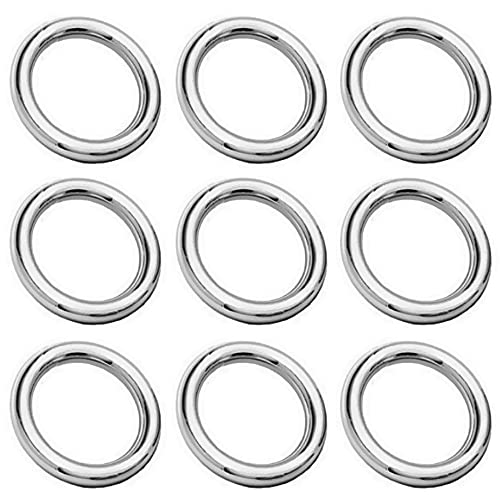 My-Bead 10 Stück Binderinge geschlossen Ø 5mm 925 Sterling Silber Schmuckringe gelötet basteln DIY von My-Bead