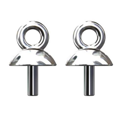 My-Bead 2 Stück Anhängerschlaufen 8mm Stift Ø 1mm 925 Sterling Silber Collierschlaufen für Armbänder und Ketten DIY von My-Bead
