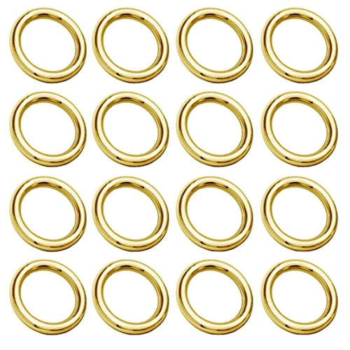 My-Bead Verbindungsringe geschlossen Ø 8mm 925 Sterling Silber 24K vergoldet Binderinge Schmuckringe gelötet basteln DIY (2 Stück) von DIY925